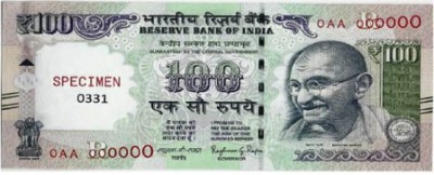Security features of 100-rupee banknotes being enhanced by the Reserve Bank of India