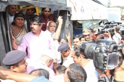 BJP protests against Tipu Jayanti celebrations in Karnataka, former CM arrested 