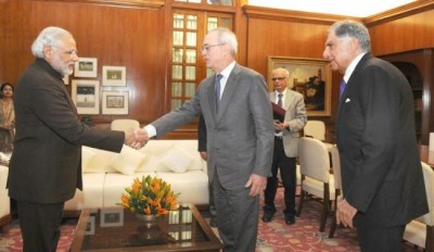 MIT  President meets Narendra Modi 