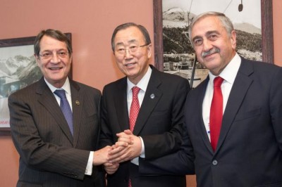 Ban holds first joint meeting with Greek Cypriot and Turkish Cypriot leaders