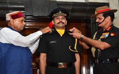 Anurag Singh Thakur commissioned into Territorial Army
