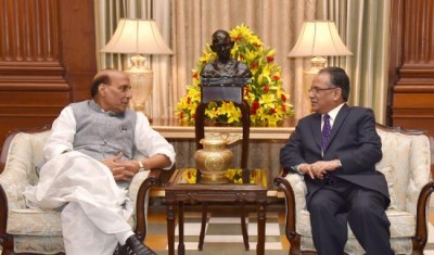 Nepal PM meets Rajnath Singh