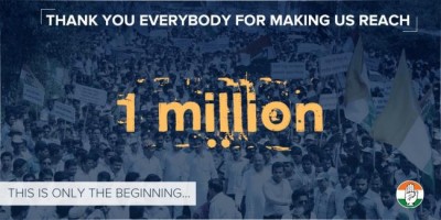 Over 1 million netizens follow Congress party's Twitter handle