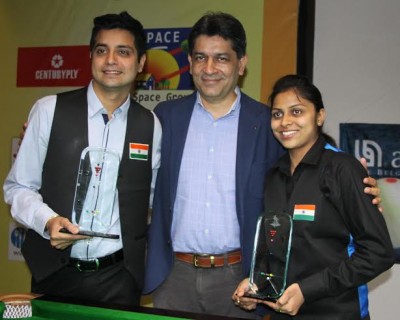 Kamal Chawla and Amee Kamani win 6-Red Snooker National crowns