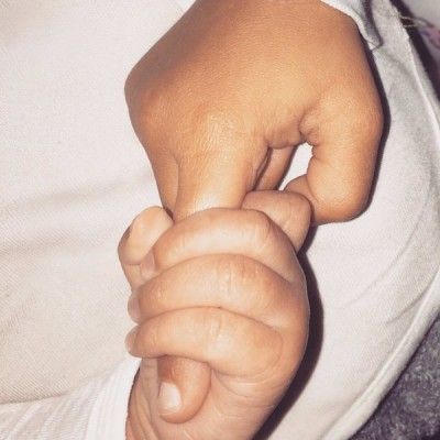 Kim shares picture of  Saint West on Twitter