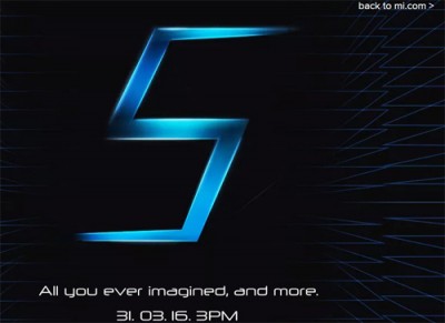 Xiaomi to launch Mi 5 in India on Mar 31
