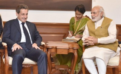 Nicolas Sarkozy meets PM Modi, condemns recent terrors attacks