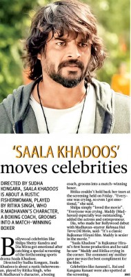 B-Town lauds 'Saala Khadoos' at Mumbai special screening