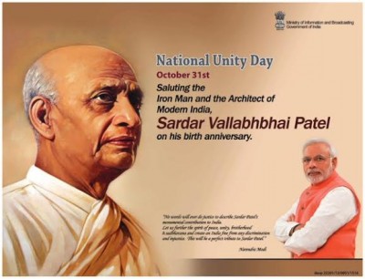 India to celebrate weeklong Sardar Patel Jayanti from Oct 31