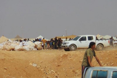 UN humanitarian chief sees first-hand harrowing conditions of refugees at Syria-Jordan border's berm