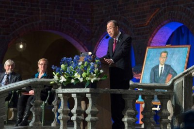 In Stockholm, UN chief highlights climate change and human mobility as pressing issues