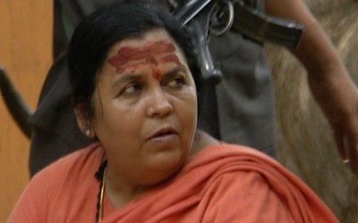 Uma Bharti lays foundation of Rs. 40 crore stp in Vrindavan