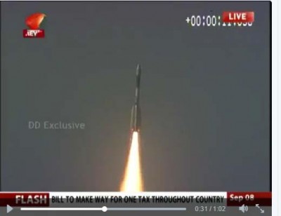 ISRO'S GSLV successfully launches India's weather satellite INSAT-3DR