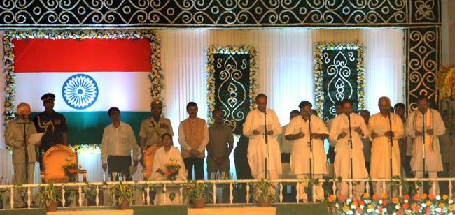 Keshari Nath Tripathi swearing-in Kumari Mamata Banerjee