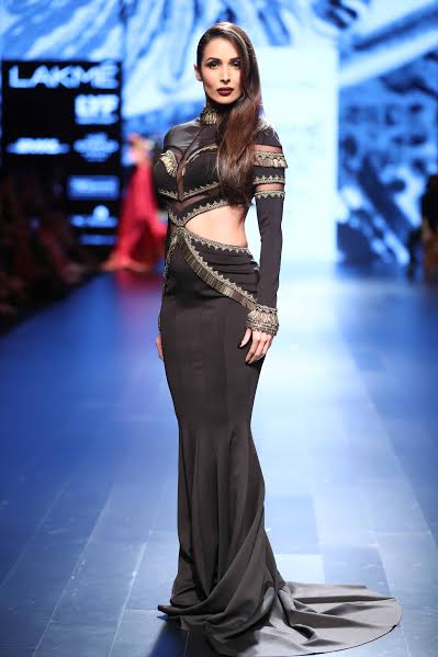 Malaika Arora, Riteish walk down LakmÃ© Fashion Week Winter ramp