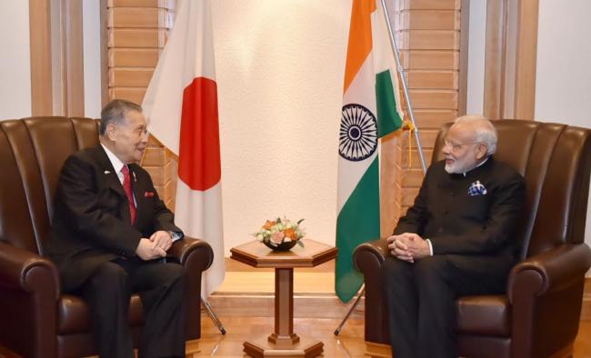 PM Narendra Modi meets Japanese ministers and also former PM on Friday