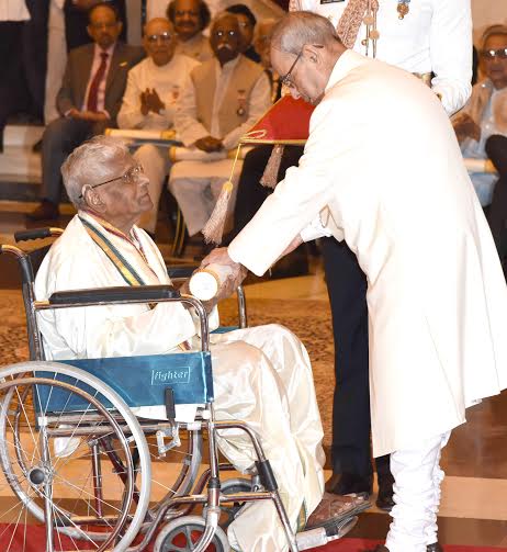 Narendra Modi at a Civil Investiture Ceremony