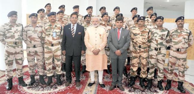 Narendra Modi emplanes for Herat