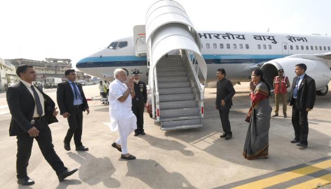  Narendra Modi arrives at Chennai