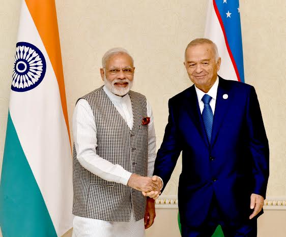 Narendra Modi arrives at Tashkent International Airport