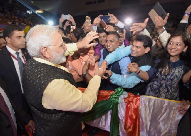 PM Modi interacts with Indian Community in Myanmar