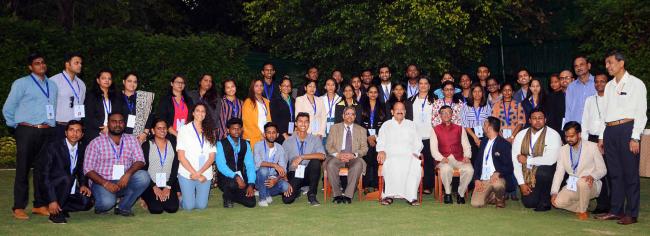 Venkaiah Naidu with participants of Know India Program