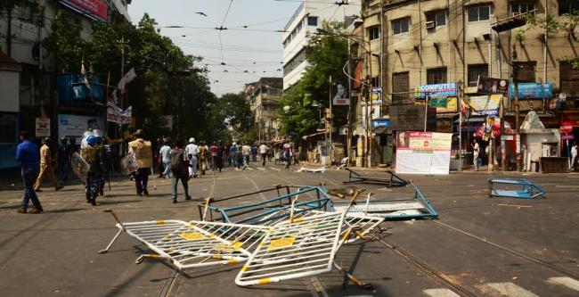 BJP activists clash with Kolkata police, march to Lalbazar turns violent 