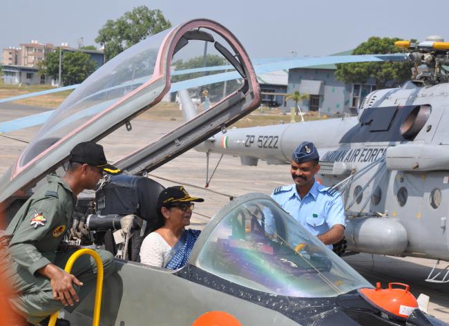 Nirmala Sitharaman visits Air Force Station Jamnagar in Gujarat