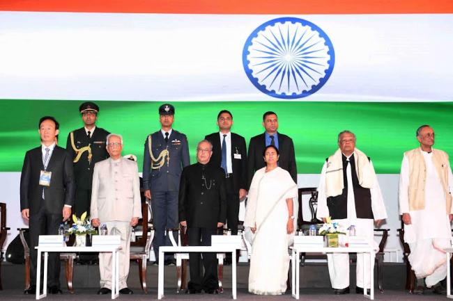 Kiran Bedi calling on the Union Home Minister, Rajnath Singh