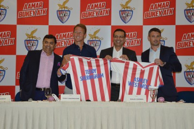 ATK presents new coach Teddy Sheringham along with technical director Ashley Westwood for the fourth season of ISL