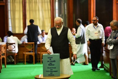 Vice President election sees over 90 per cent polling by one pm on Saturday
