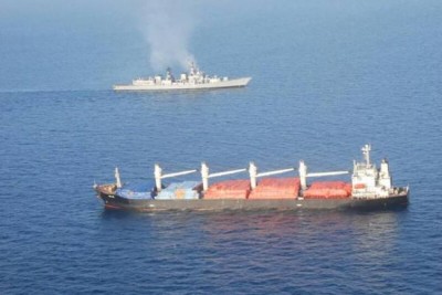 Indian Navy thwarts piracy attempt on merchant vessel in Gulf of Aden