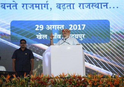 PM inaugurates, lays foundation stone for several major highway projects at Udaipur; visits Pratap Gaurav Kendra 
