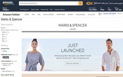 Marks & Spencer debuts on Amazon India