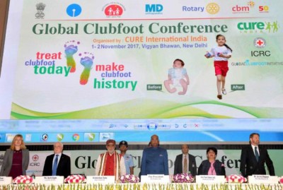 India should resolve to provide treatment to every child born with clubfoot as soon as it is diagnosed, says President Kovind