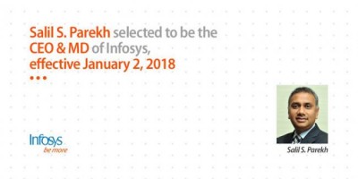 Infosys appoints Salil S. Parekh as CEO and Managing Director