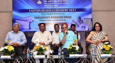 Steel Minister interacts with SAIL customers