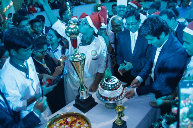 Cake making competition at Guru Nanak Institute of Hotel Management