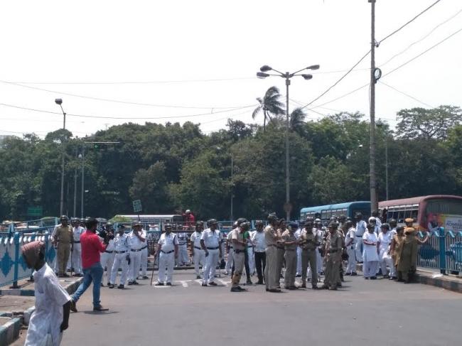 Heavy police arrangement in Kolkata ahead of Left's march to Nabanna