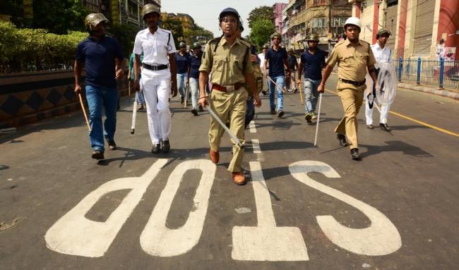 BJP activists clash with Kolkata police, march to Lalbazar turns violent 