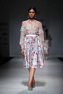 Amazon India Fashion Week: Hemant & Nandita displays their collection on floor