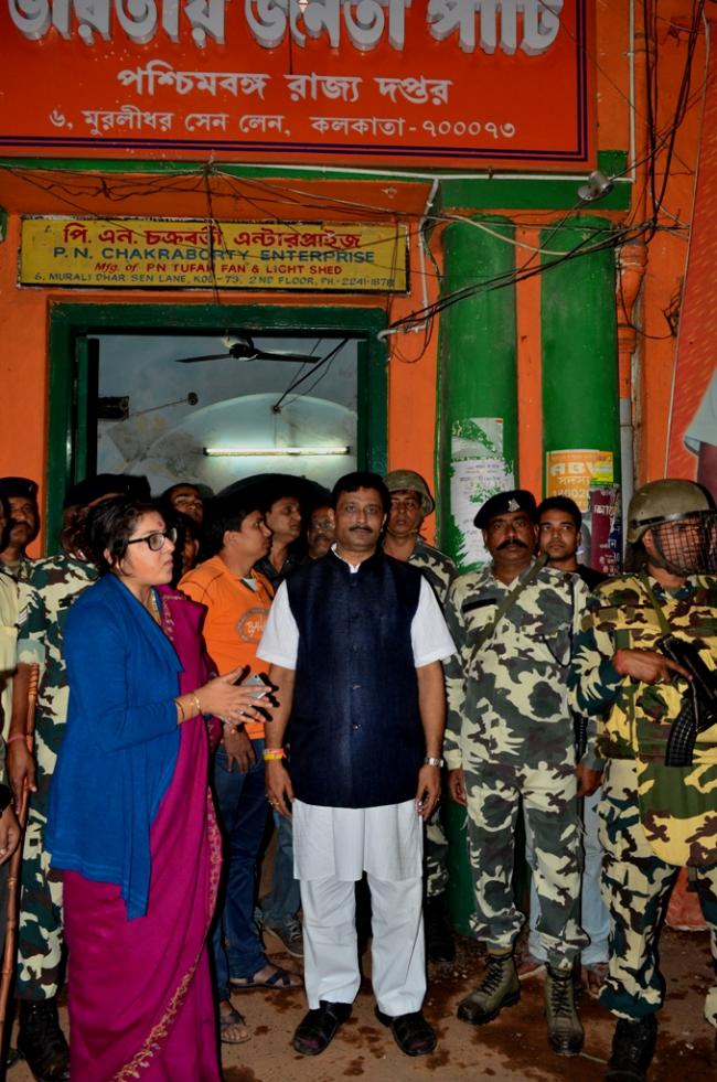 BJP office in Kolkata attacked after CBI arrests TMC MP Sudip Bandopadhyay