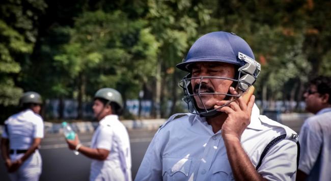 Glimpse: Lefts hold protest March to state secretariat Nabanna, clash with police