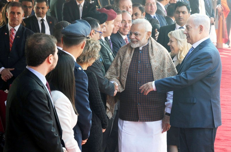 Netanyahu in India