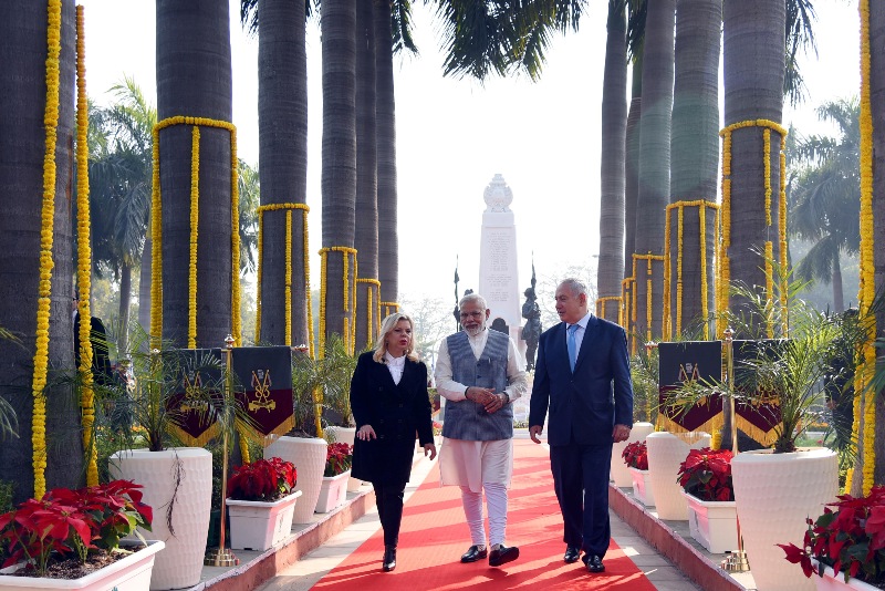 Israel PM Netanyahu visits India