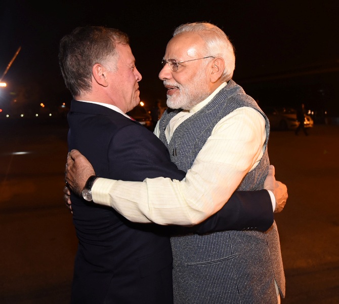 The King of Jordan  Abdullah II Bin Al-Hussein Visits India