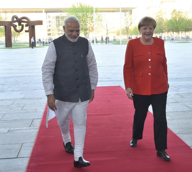 PM Modi meets  German Chancellor  Angela Merkel 