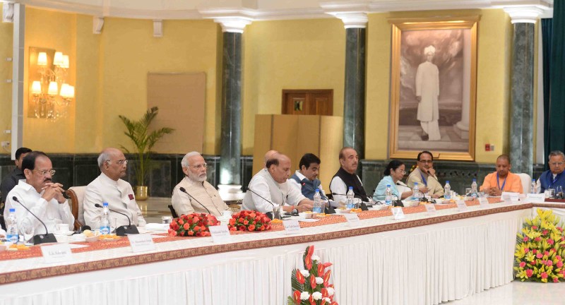 President Kovind attends commemoration of 150th birth anniversary of Mahatma Gandhi at Rashtrapati Bhavan, chairs meeting  