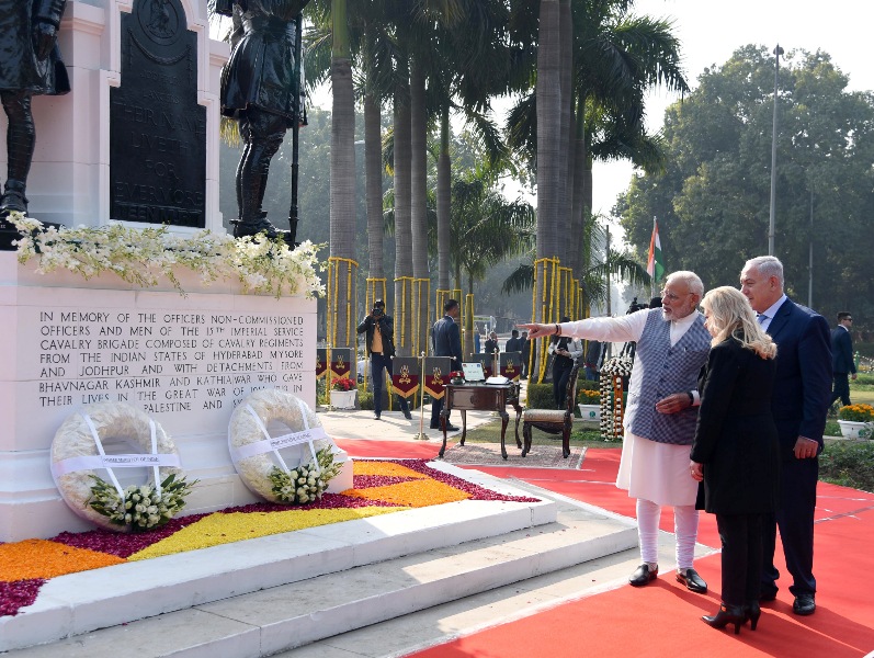 Israel PM Netanyahu visits India