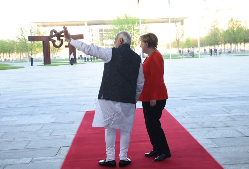 PM Modi meets  German Chancellor  Angela Merkel 